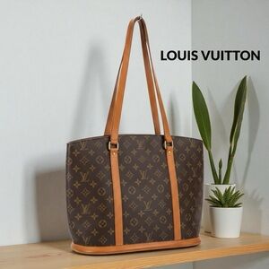 AUTHENTIC LOUIS VUITTON LV SHOULDER BAG TOTE BABYLONE BROWNS MONOGRAM MB0060